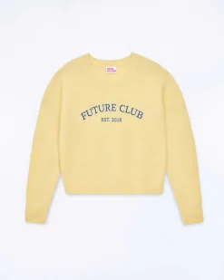 Best FROM FUTURE Pull Col Rond Future Baby Yellow