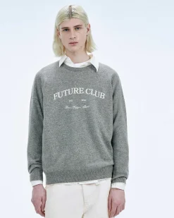 New FROM FUTURE Pull Col Rond Future Club Light Beige