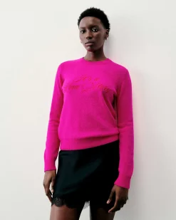 Best FROM FUTURE Pull Col Rond It'S A Love Story Flash Pink