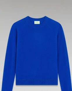 Best FROM FUTURE Pull Col Rond Leger Pop Blue