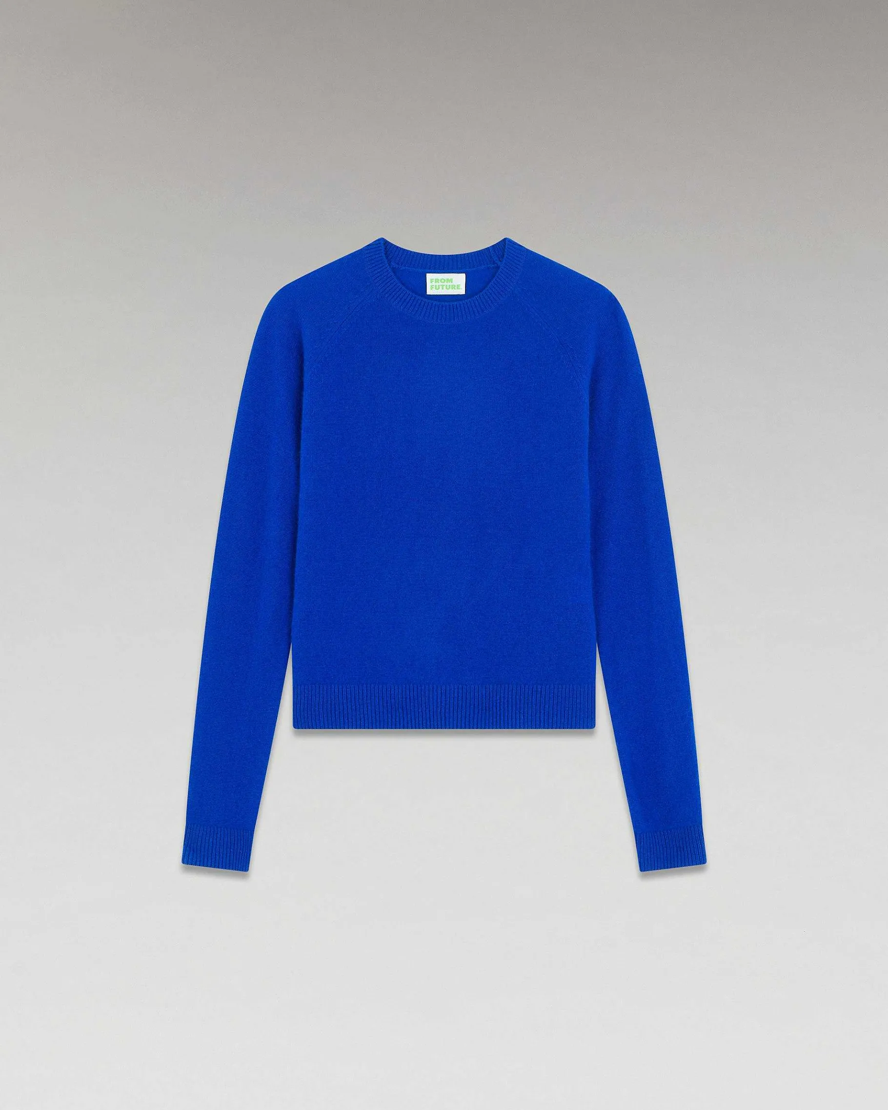 Best FROM FUTURE Pull Col Rond Leger Pop Blue