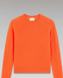 Discount FROM FUTURE Pull Col Rond Leger Disco Orange