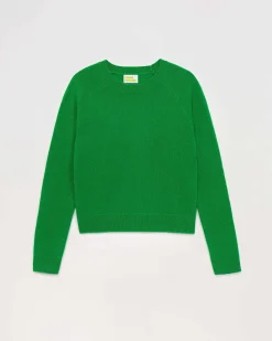 Online FROM FUTURE Pull Col Rond Leger Vert Gazon