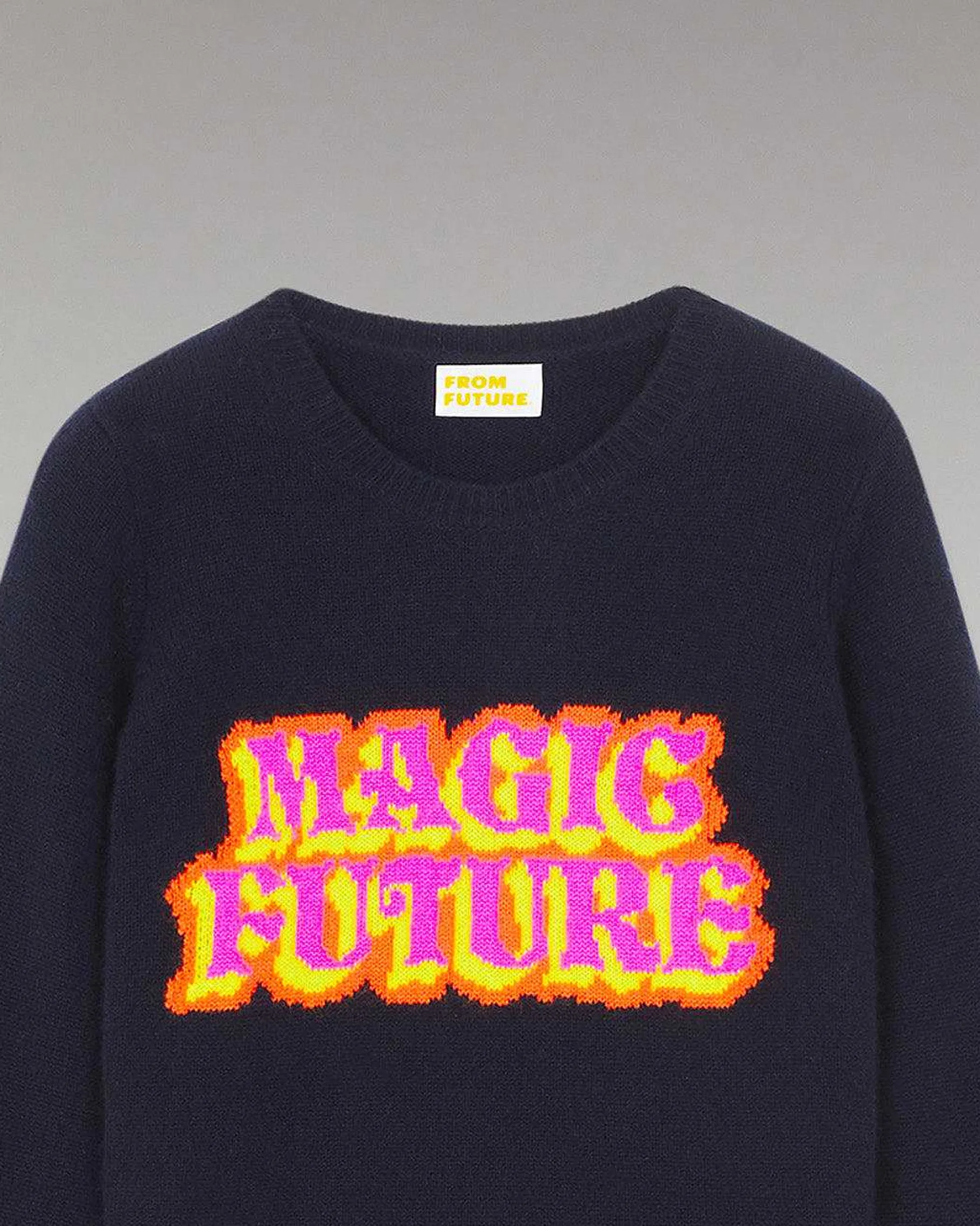 FROM FUTURE Pull Col Rond Magic Future Navy