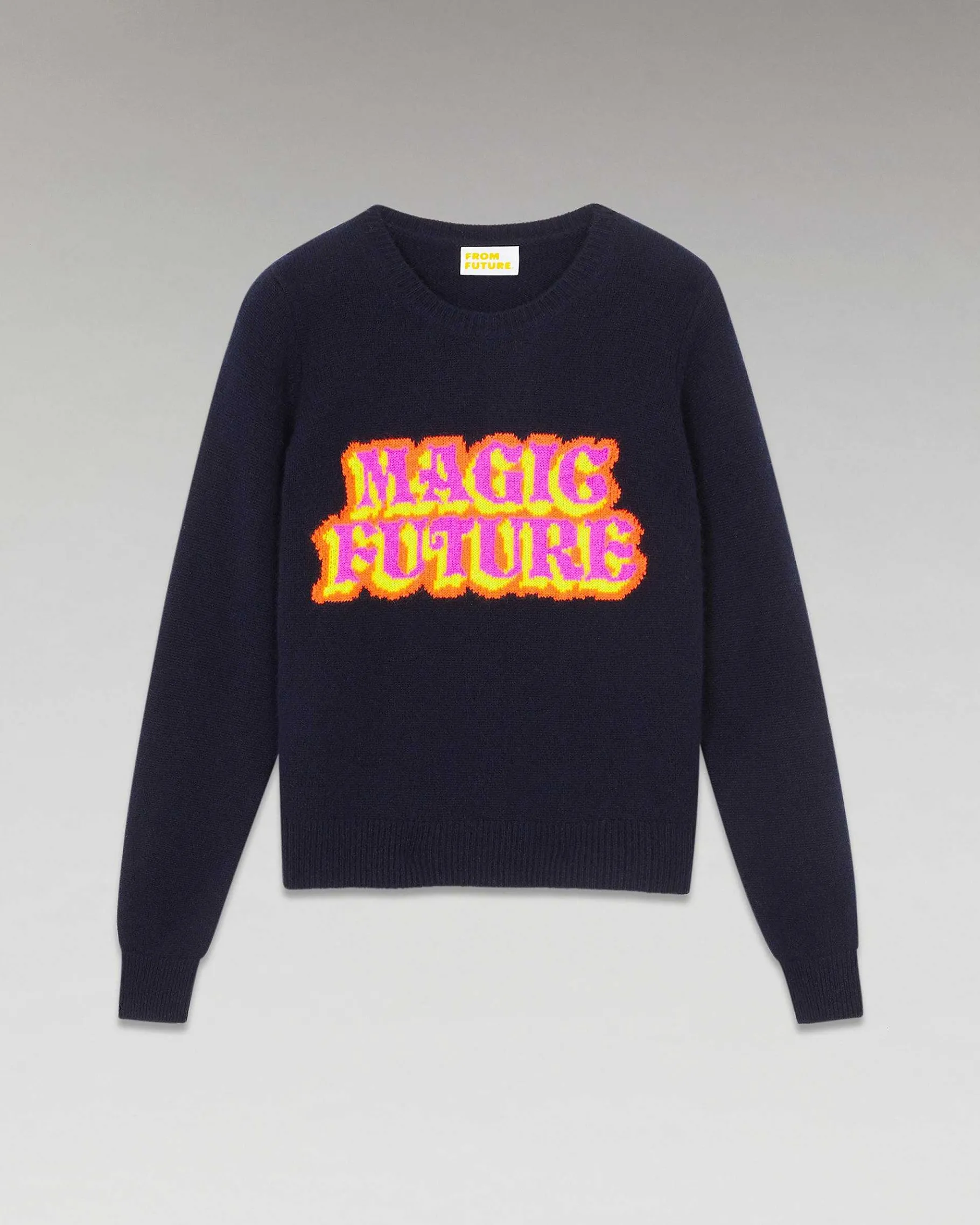 FROM FUTURE Pull Col Rond Magic Future Navy