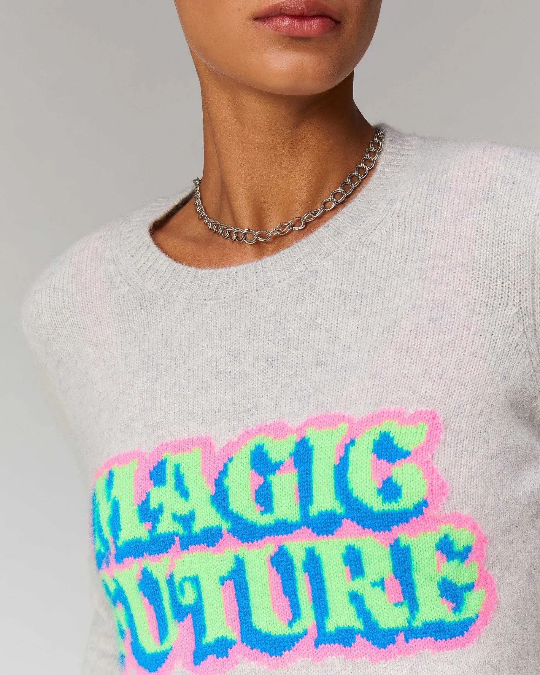 FROM FUTURE Pull Col Rond Magic Future Navy