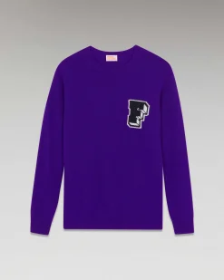 Discount FROM FUTURE Pull Col Rond Oversize Winter Purple