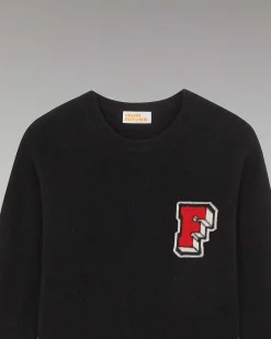 Best FROM FUTURE Pull Col Rond Oversize Noir