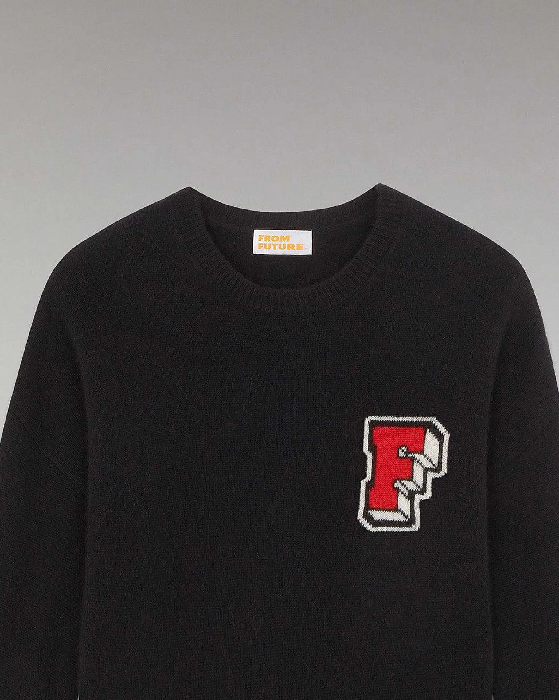 Best FROM FUTURE Pull Col Rond Oversize Noir