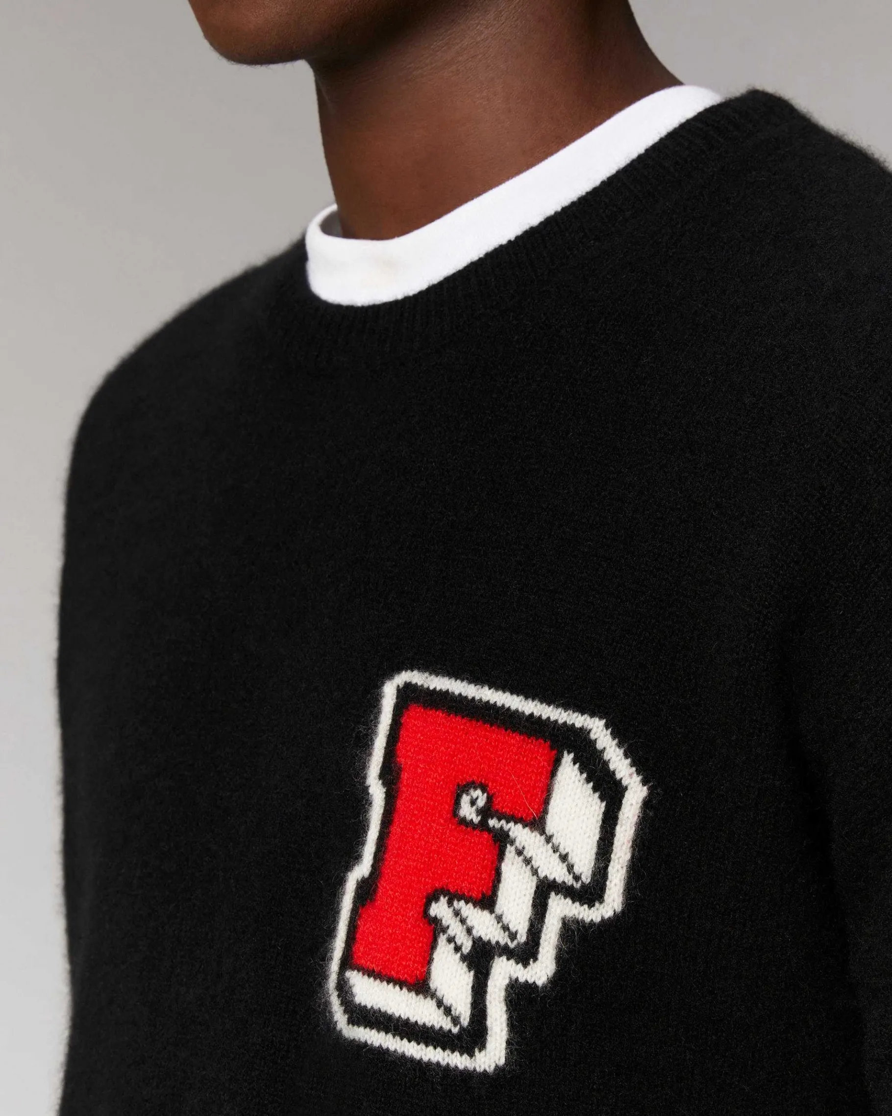 Best FROM FUTURE Pull Col Rond Oversize Noir
