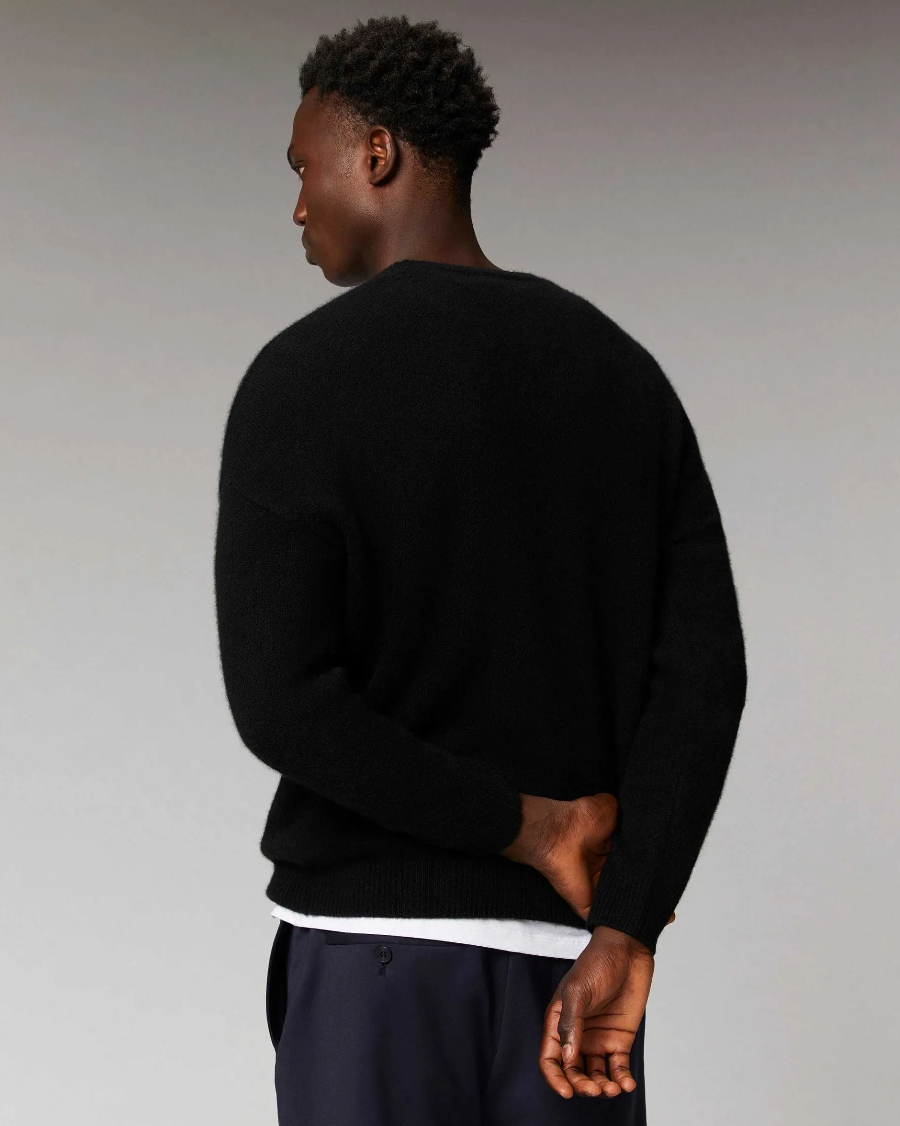 Best FROM FUTURE Pull Col Rond Oversize Noir