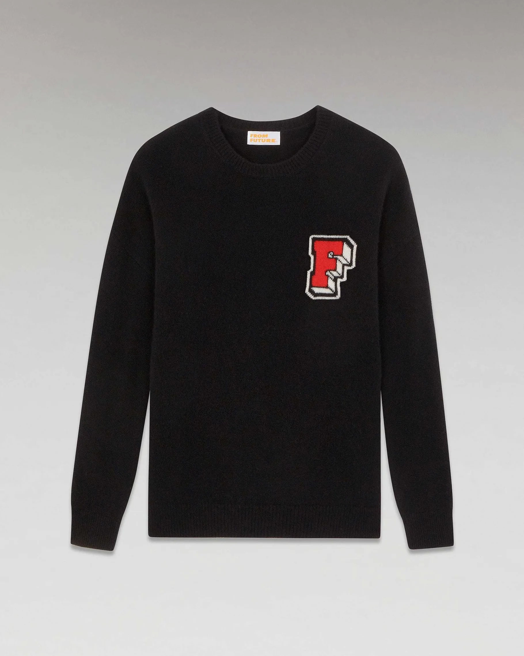 Best FROM FUTURE Pull Col Rond Oversize Noir