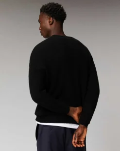 FROM FUTURE Pull Col Rond Oversize Noir