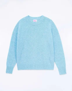 Clearance FROM FUTURE Pull Col Rond Oversize Acid Blue Mouline