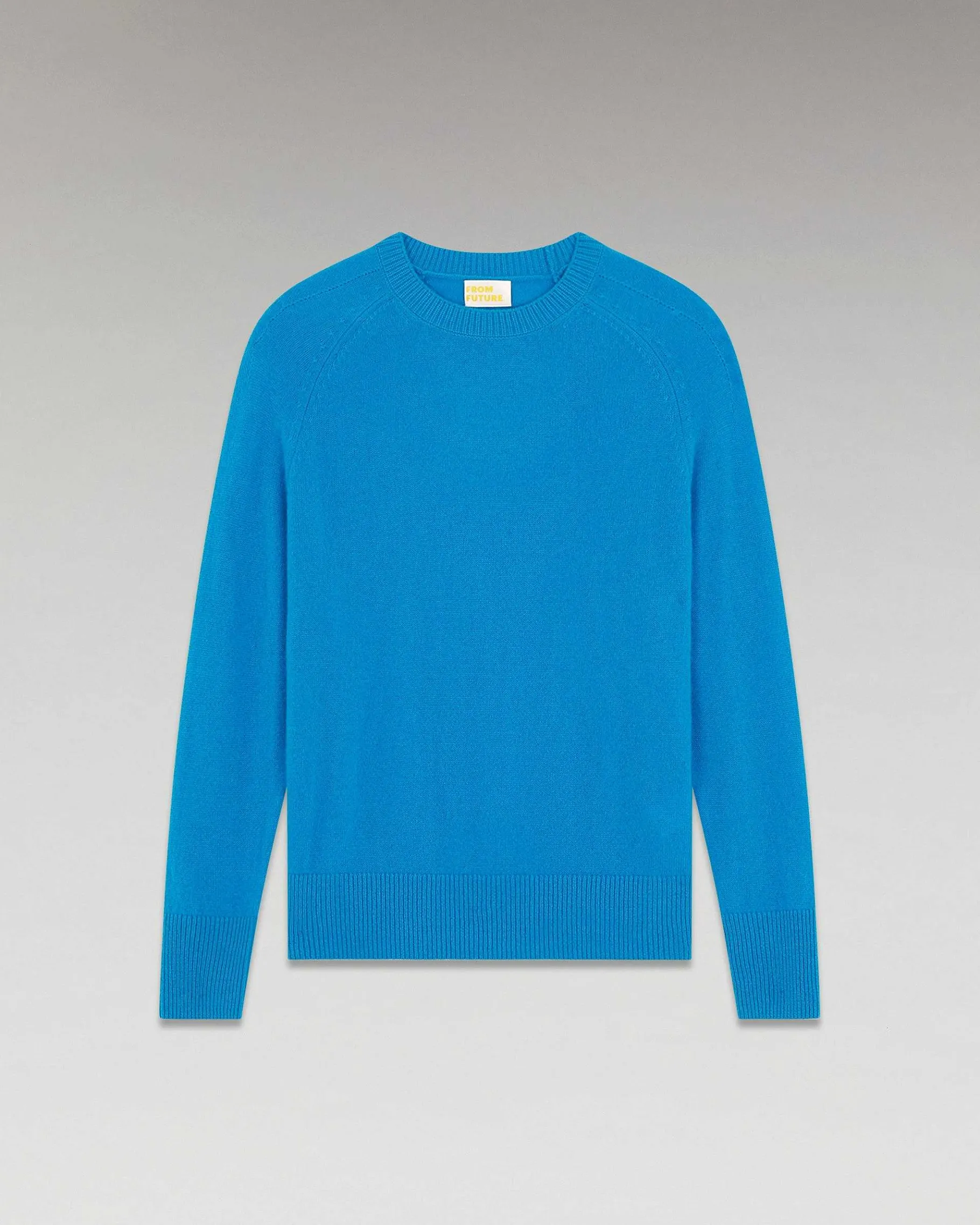 Best FROM FUTURE Pull Col Rond Oversize Leger Disco Blue