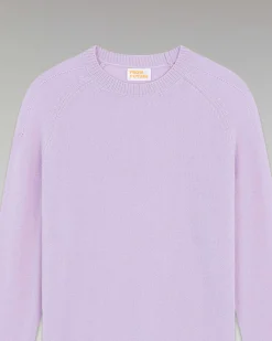 FROM FUTURE Pull Col Rond Oversize Leger Sweet Lilac
