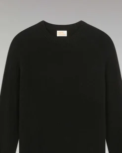 Discount FROM FUTURE Pull Col Rond Oversize Leger Noir