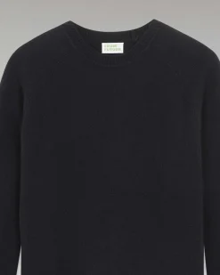 Outlet FROM FUTURE Pull Col Rond Raglan Navy