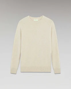 Online FROM FUTURE Pull Col Rond Raglan Beige Chine