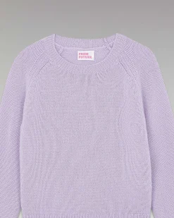 Online FROM FUTURE Pull Col Rond Raglan Sweet Lilac