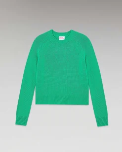 Discount FROM FUTURE Pull Col Rond Raglan Sparkle Green