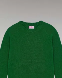 Hot FROM FUTURE Pull Col Rond Raglan Forest Green