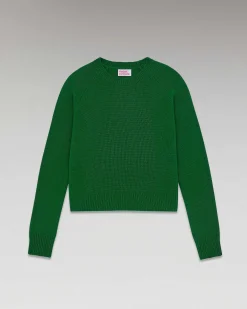 Hot FROM FUTURE Pull Col Rond Raglan Forest Green