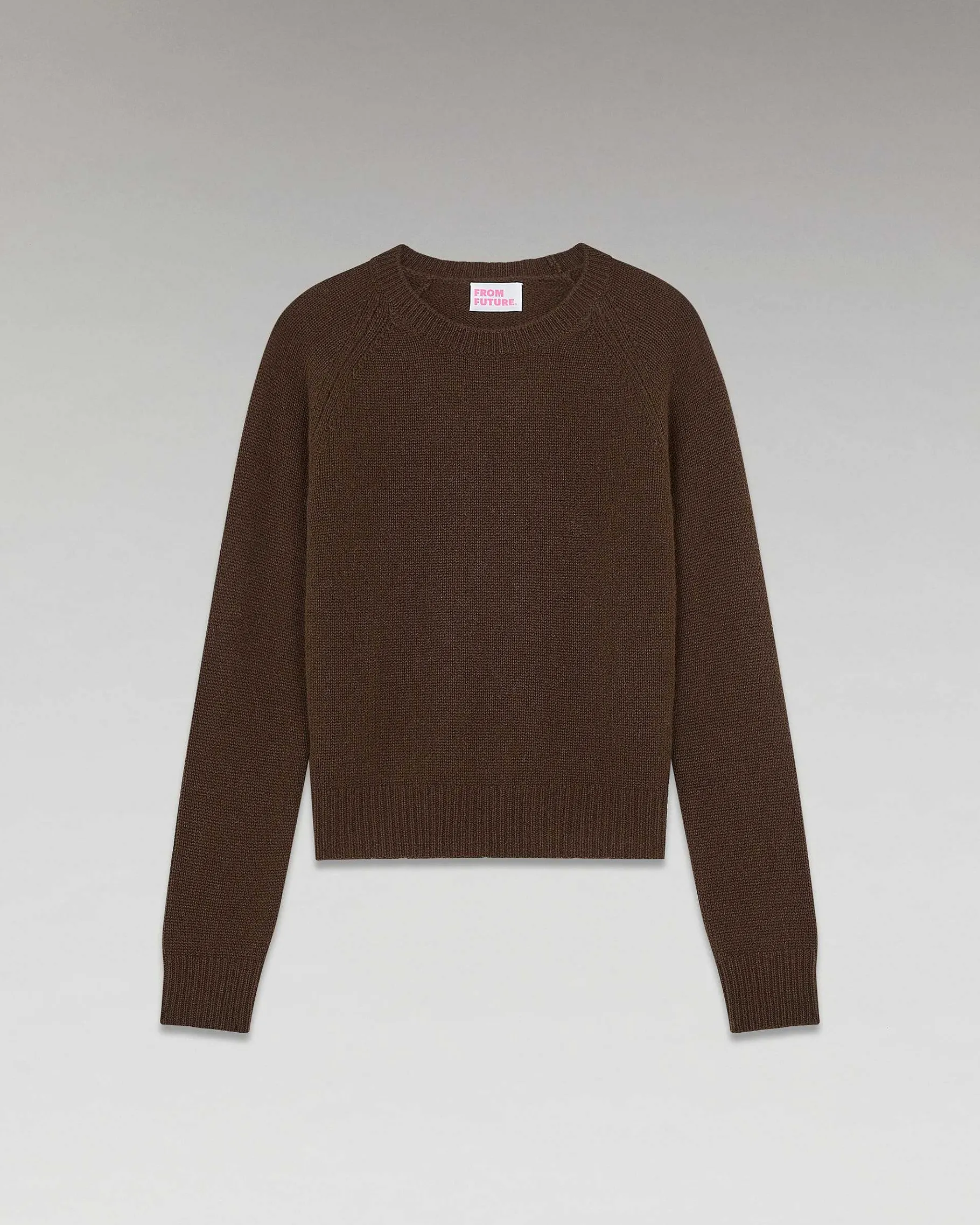 Best FROM FUTURE Pull Col Rond Raglan Chocolat