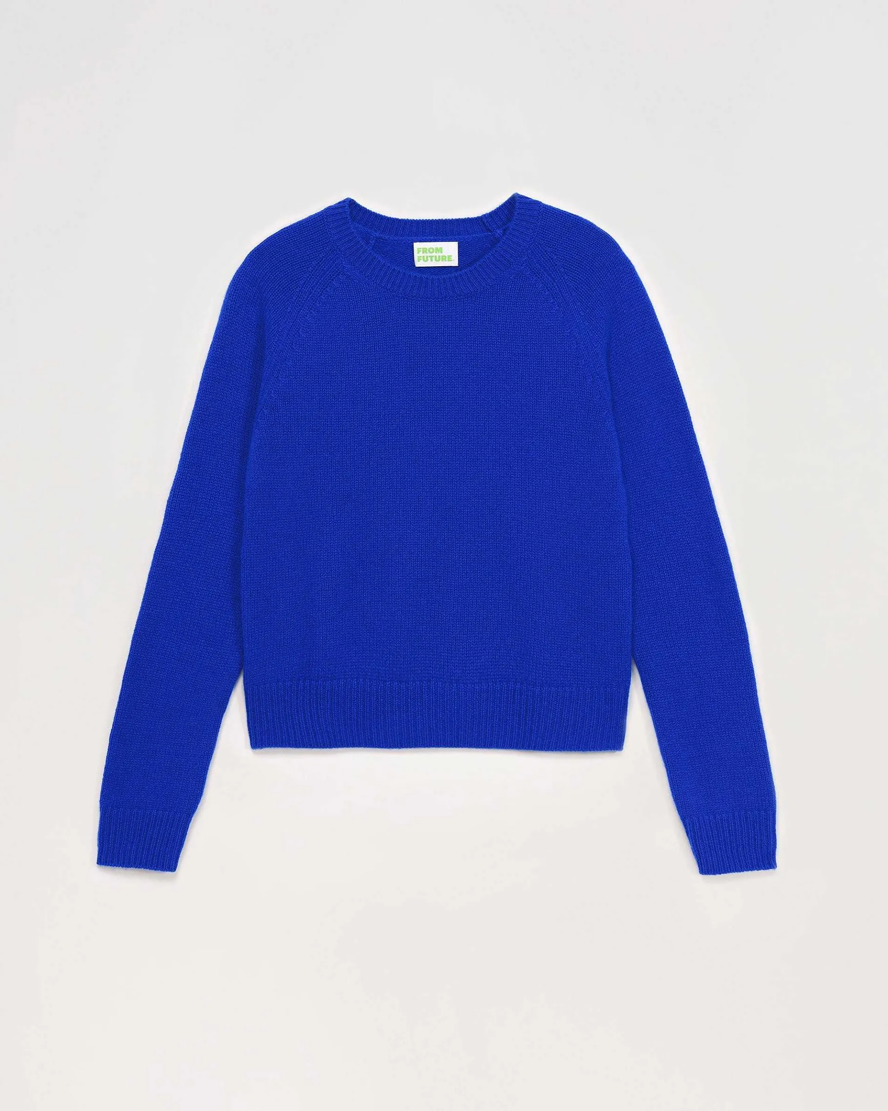 Clearance FROM FUTURE Pull Col Rond Raglan Pop Blue