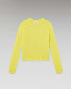 Clearance FROM FUTURE Pull Col Rond Raglan Winter Yellow