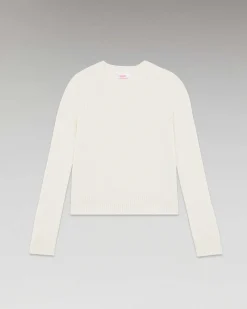 Online FROM FUTURE Pull Col Rond Raglan Ecru