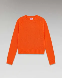 Discount FROM FUTURE Pull Col Rond Raglan Disco Orange