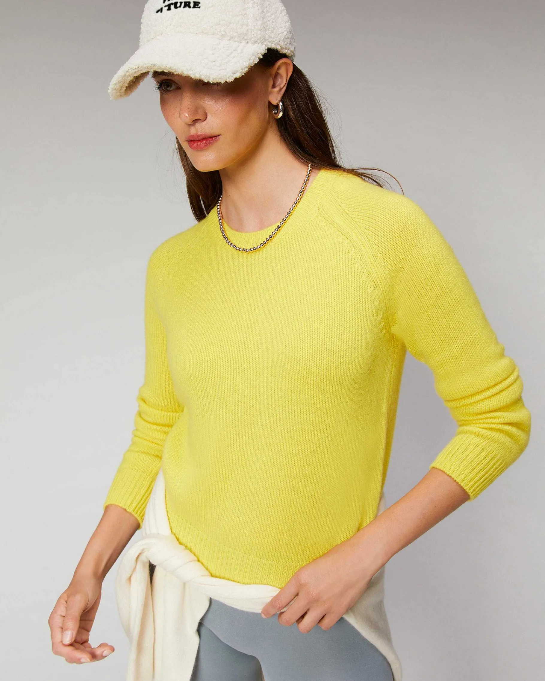 Sale FROM FUTURE Pull Col Rond Raglan Rouge Vif