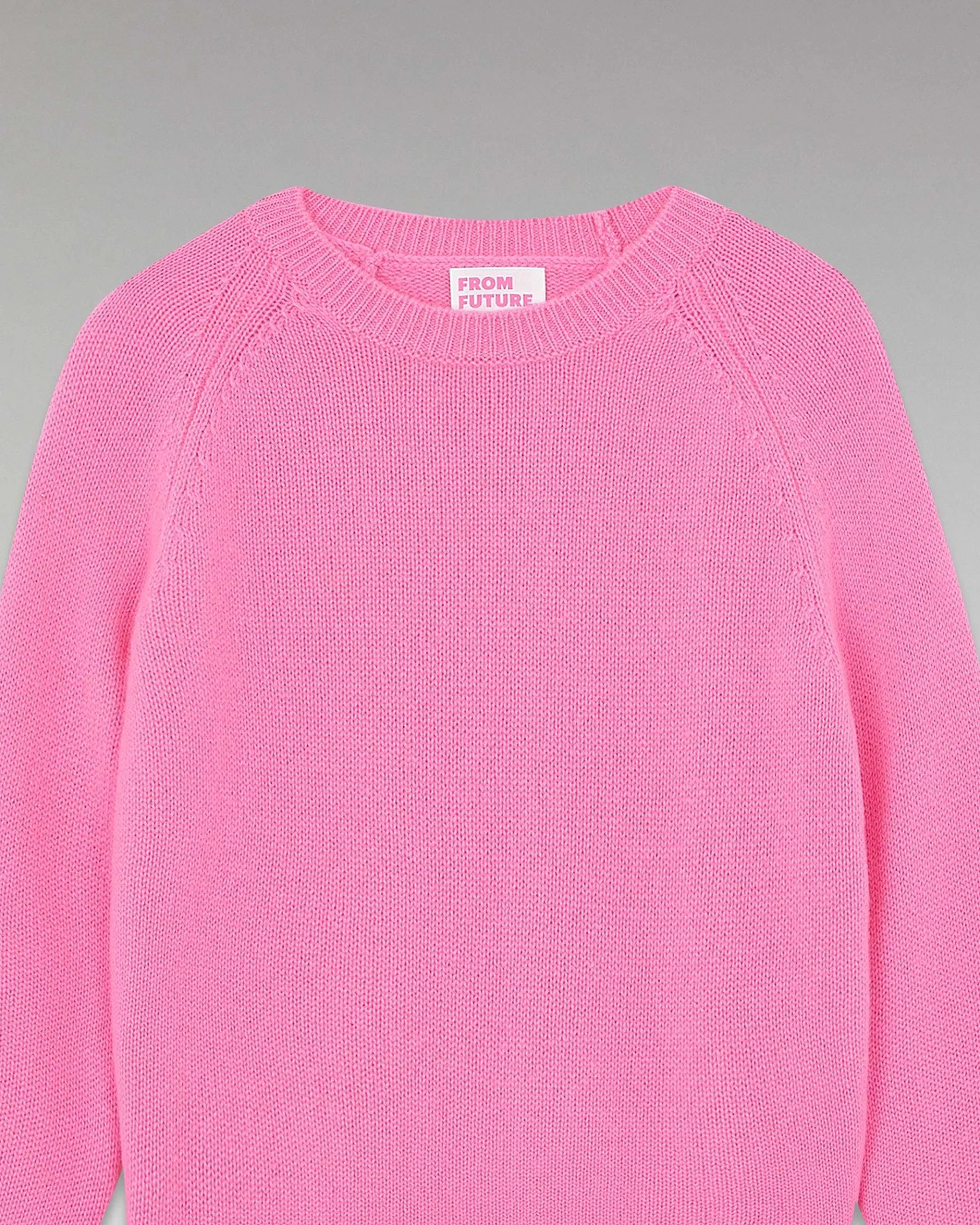 Clearance FROM FUTURE Pull Col Rond Raglan Sparkle Pink