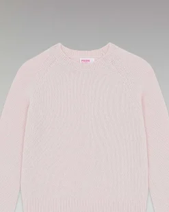 FROM FUTURE Pull Col Rond Raglan Rose Poudre