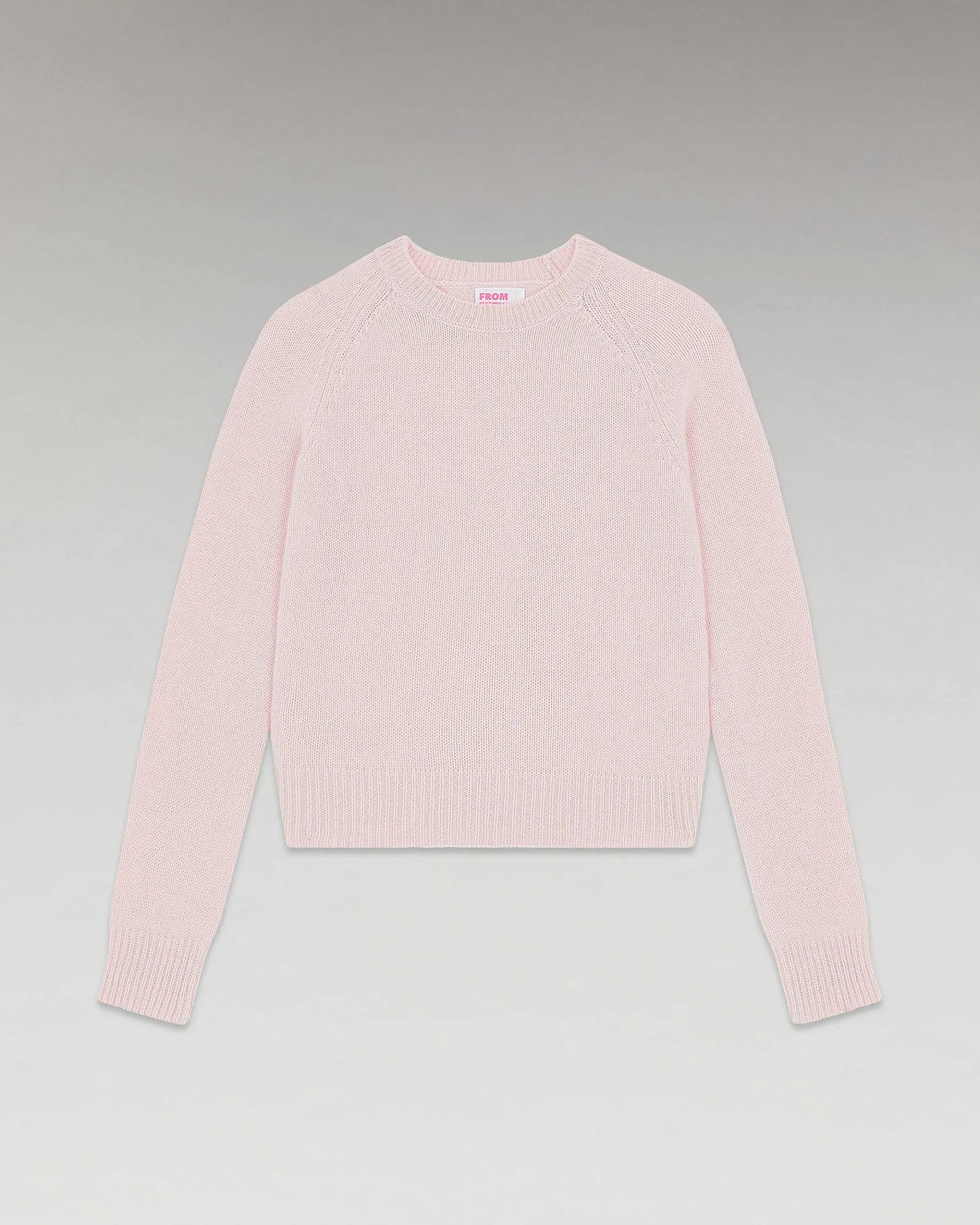 FROM FUTURE Pull Col Rond Raglan Rose Poudre