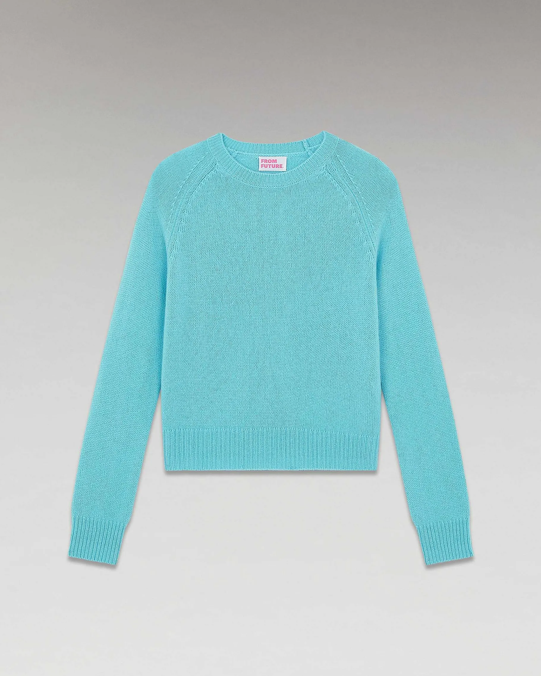 Online FROM FUTURE Pull Col Rond Raglan Acid Blue