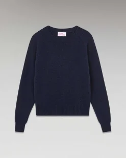 Online FROM FUTURE Pull Col Rond Raglan Navy