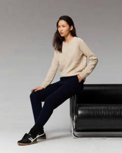 Online FROM FUTURE Pull Col Rond Raglan Oversize Pop Blue