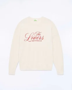 Online FROM FUTURE Pull Col Rond The Lovers Ecru