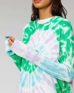 Hot FROM FUTURE Pull Col Rond Tie And Dye Td Sweet Lilac