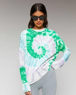 Online FROM FUTURE Pull Col Rond Tie And Dye Td Sweet Lilac