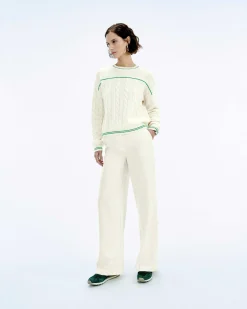 Clearance FROM FUTURE Pull Col Rond Torsades Future Ecru