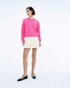 New FROM FUTURE Pull Col Rond Torsades Future Magic Pink