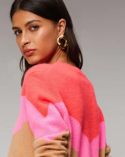 Online FROM FUTURE Pull Col Rond Tricolore Leger