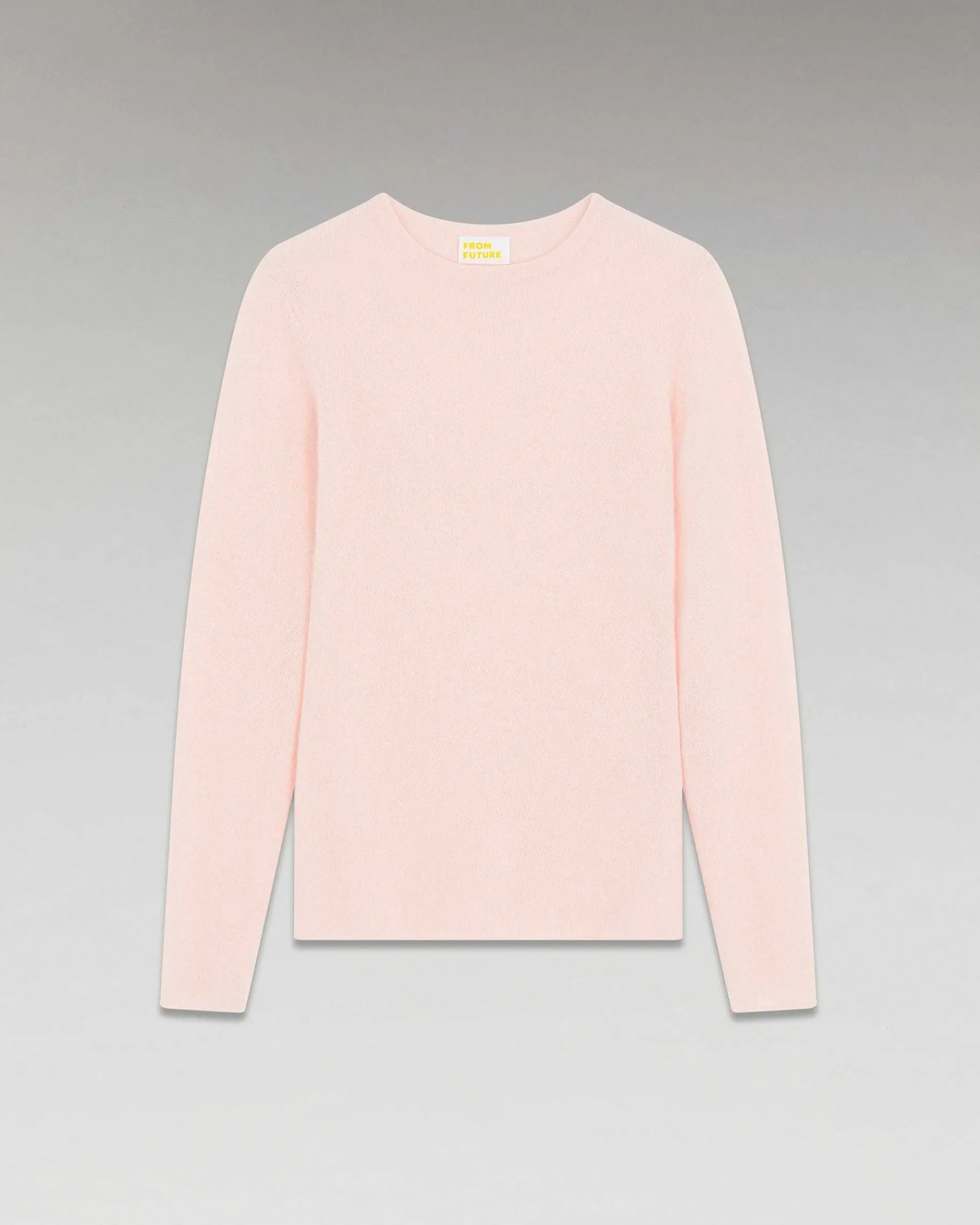 Best FROM FUTURE Pull Col Rond T-Shirt Leger Rose Poudre