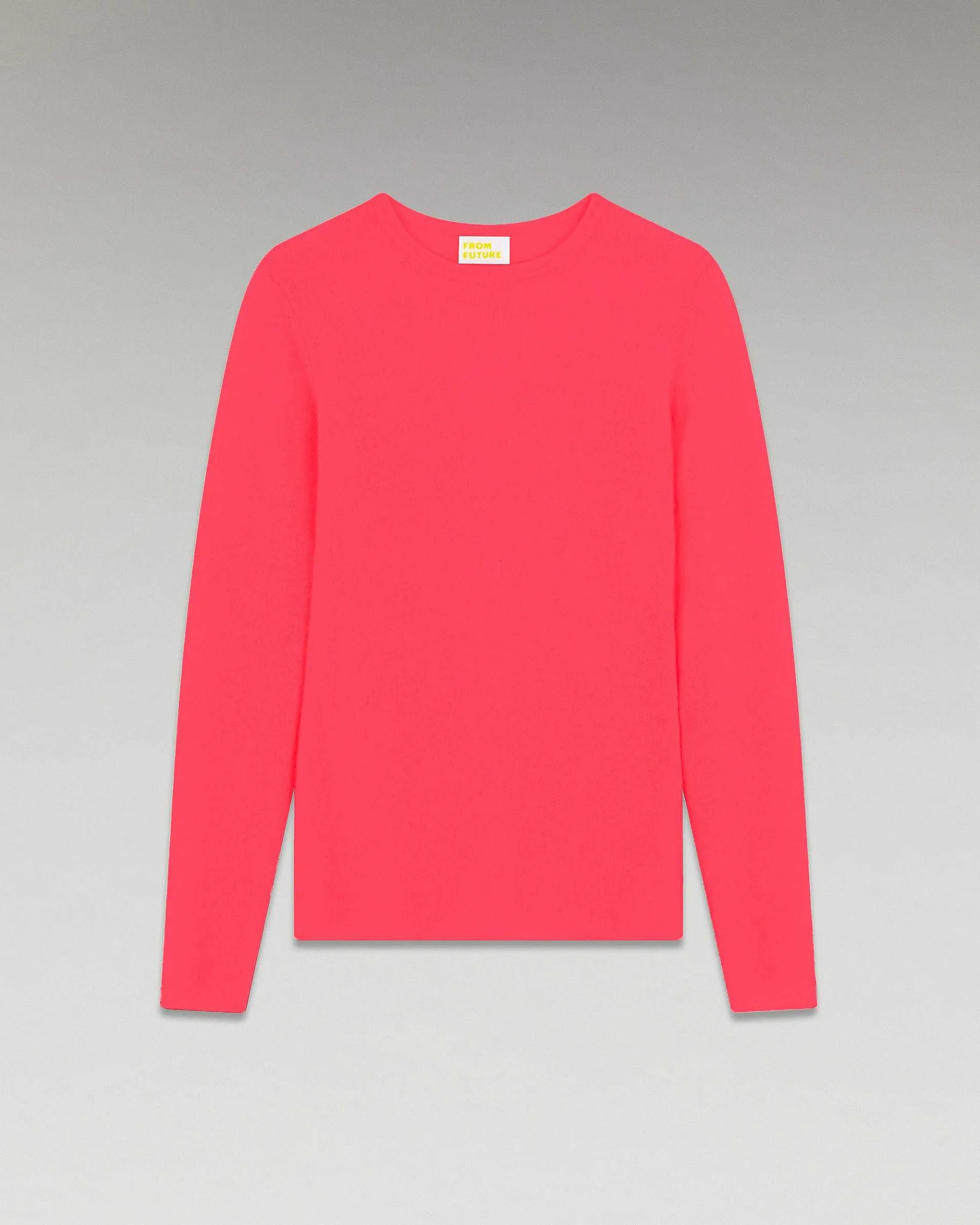 Clearance FROM FUTURE Pull Col Rond T-Shirt Leger Coral Pink