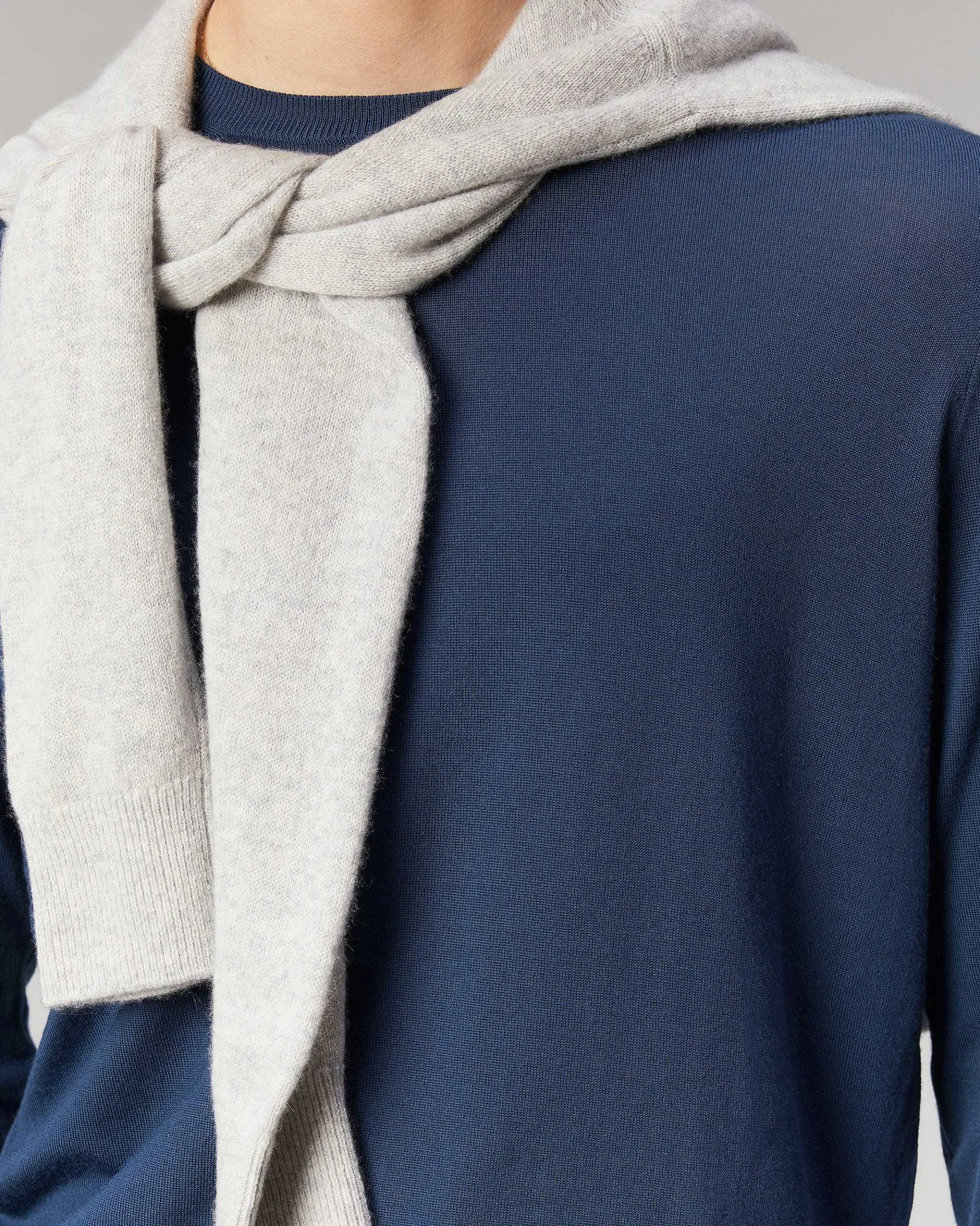 Outlet FROM FUTURE Pull Col Rond Uni Midnight Blue