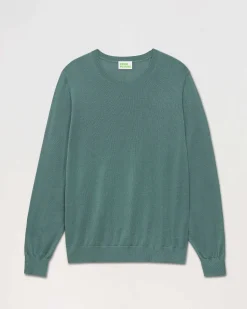 Clearance FROM FUTURE Pull Col Rond Uni Washed Green