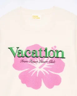 Hot FROM FUTURE Pull Col Rond Vacation Ecru